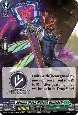 Seizing Slash Mutant, Bruslash (D-TD01/007EN) [Urara Haneyama -Bandmaster of Blossoming Bonds-]