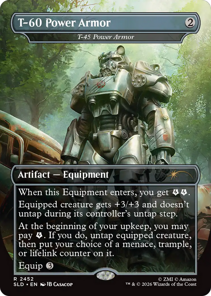T-60 Power Armor - T-45 Power Armor [Secret Lair Drop Series]