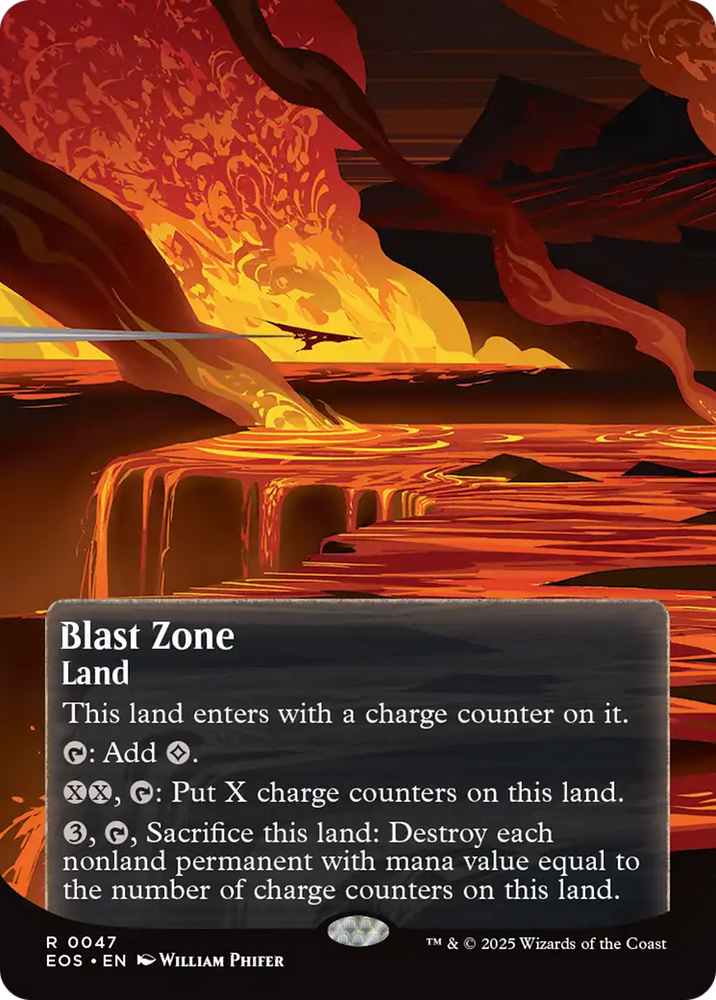Blast Zone (0047) (Borderless) [Edge of Eternities: Stellar Sights]