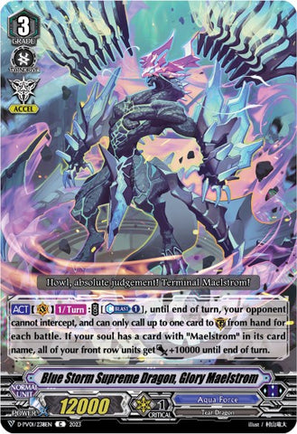 Blue Storm Supreme Dragon, Glory Maelstrom (D-PV01/238EN) [History Collection]