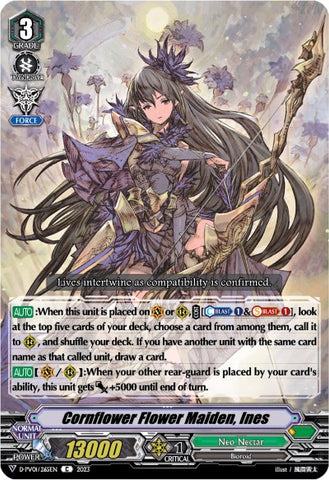 Cornflower Flower Maiden, Ines (D-PV01/265EN) [History Collection]
