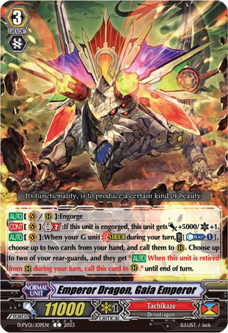 Emperor Dragon, Gaia Emperor (D-PV01/109EN) [History Collection]