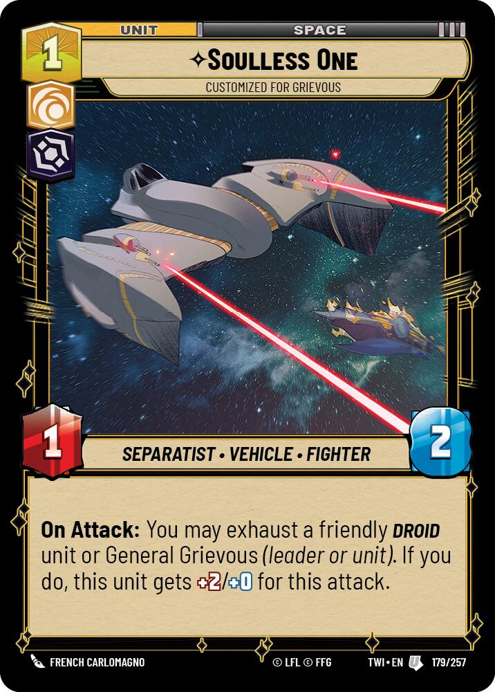 Soulless One - Customized for Grievous (179/257) (179/257) [Twilight of the Republic]