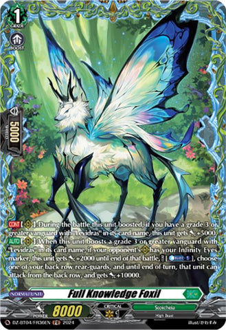Full Knowledge Foxil (DZ-BT04/FR36EN) [Destined Showdown]