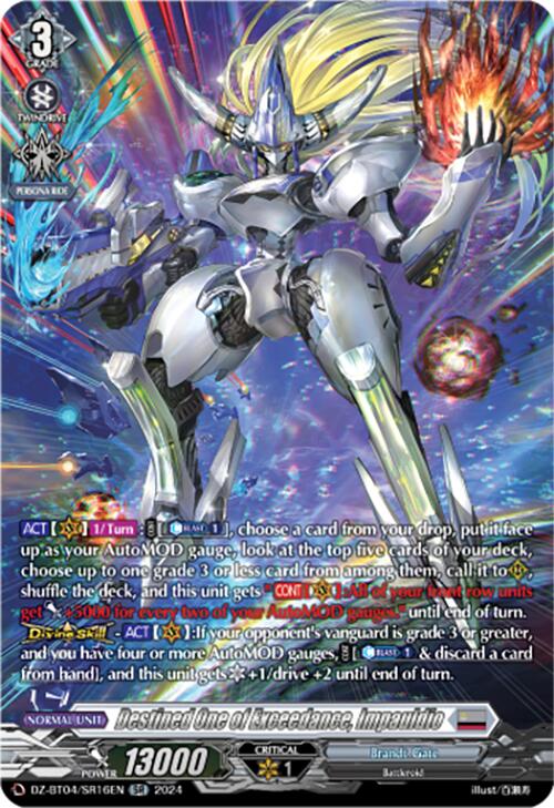 Destined One of Exceedance, Impauldio (DZ-BT04/SR16EN) [Destined Showdown]