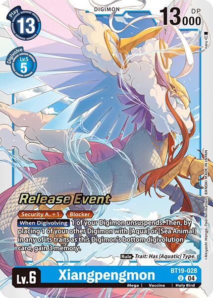 Xiangpengmon [BT19-028] [Release Special Booster Ver.2.0 Promos]