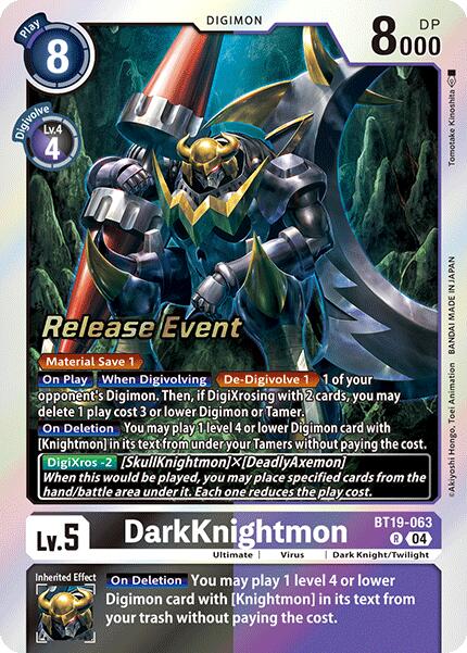DarkKnightmon [BT19-063] [Release Special Booster Ver.2.0 Promos]