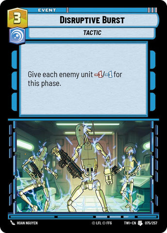 Disruptive Burst (075/257) (075/257) [Twilight of the Republic]
