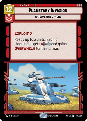 Planetary Invasion (178/257) (178/257) [Twilight of the Republic]