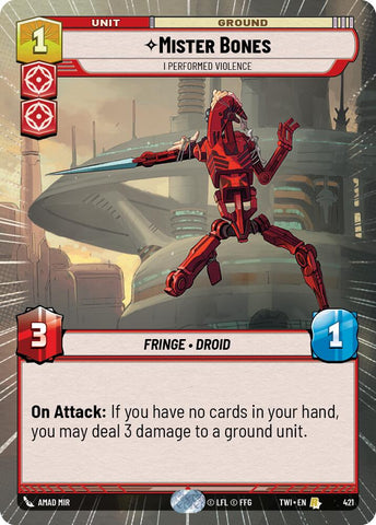 Mister Bones - I Performed Violence (421) (Hyperspace) (421) [Twilight of the Republic]