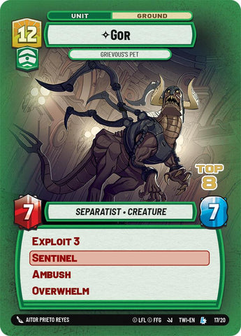 Gor - Grievous's Pet (17/20) (Top 8) (17/20) [Store Showdown Promos]