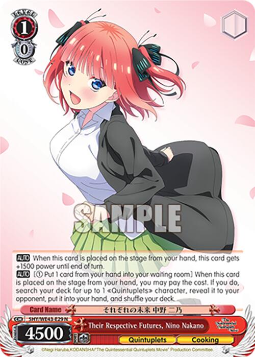 Their Respective Futures, Nino Nakano (5HY/WE43-E29 N) [The Quintessential Quintuplets Specials Premium Booster]