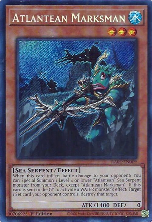 Atlantean Marksman [RA04-EN009] Secret Rare