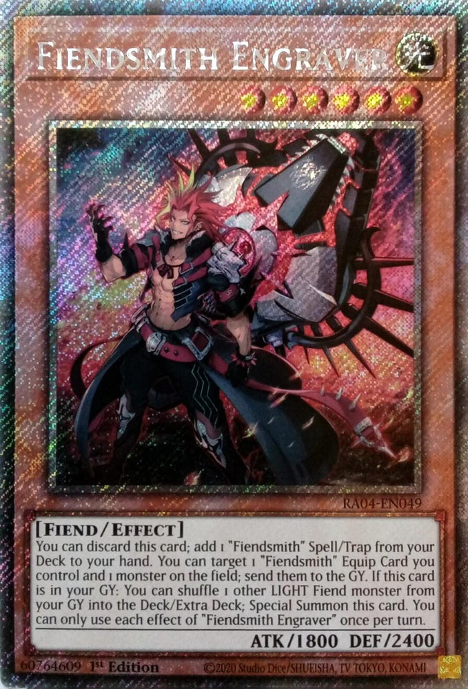 Fiendsmith Engraver [RA04-EN049] Platinum Secret Rare