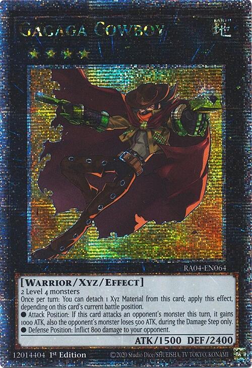 Gagaga Cowboy [RA04-EN064] Quarter Century Secret Rare