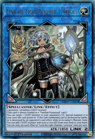 Lyna the Light Charmer, Lustrous [RA04-EN081] Prismatic Ultimate Rare
