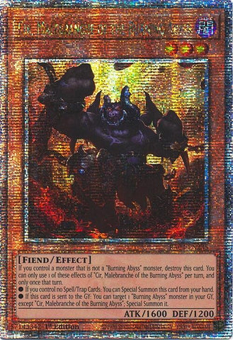 Cir, Malebranche of the Burning Abyss [RA04-EN235] Quarter Century Secret Rare