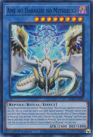 Ame no Habakiri no Mitsurugi [ALIN-EN092] Super Rare