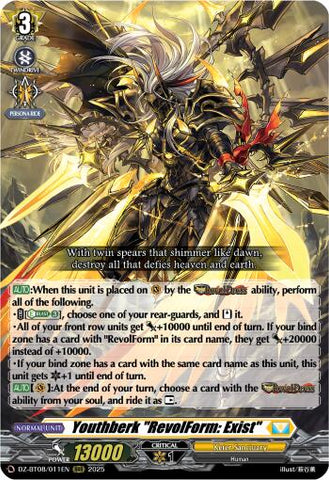 Youthberk "RevolForm: Exist" (DZ-BT08/011EN) [Knights 0f Rebirth]