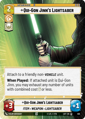 Qui-Gon Jinn's Lightsaber (465) (Hyperspace) (465) [Legends of the Force]