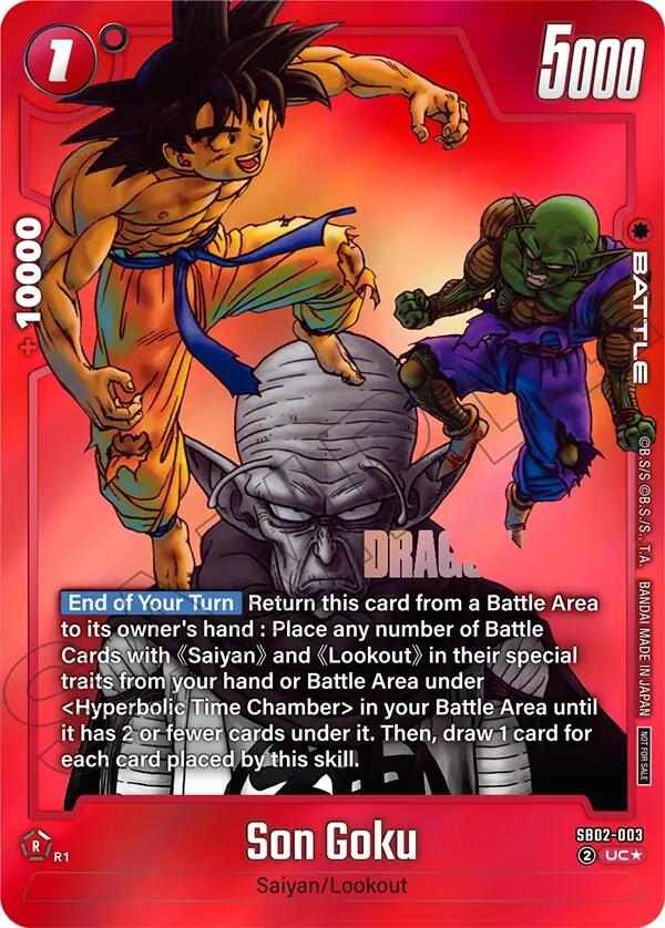 Son Goku (SB02-003) (Limited Pack MANGA Version 02) [Fusion World Promotion Cards]