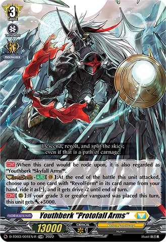 Youthberk "Protofall Arms" (D-TD03/001EN-R) [Raika Koshiba -Skyfall Executors-]