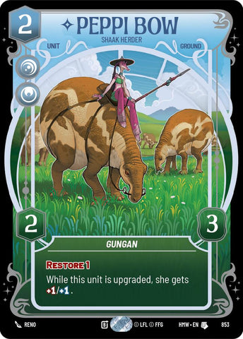 Peppi Bow - Shaak Herder (853) (Prestige Foil) (853) [Homeworlds]