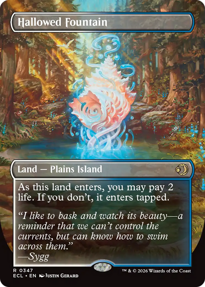 Hallowed Fountain (Borderless) [Lorwyn Eclipsed]