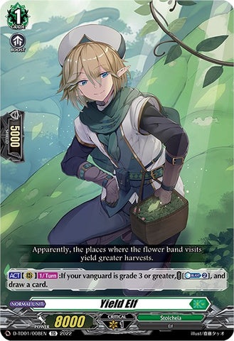 Yield Elf (D-TD01/008EN) [Urara Haneyama -Bandmaster of Blossoming Bonds-]