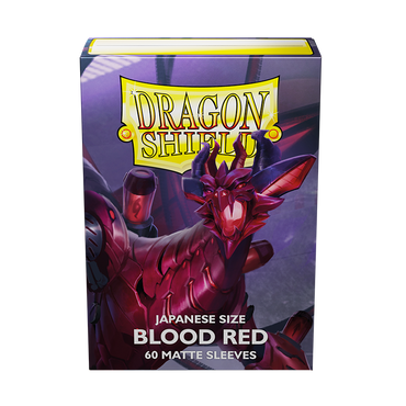 Dragon Shield: Japanese Size 60ct Sleeves - Blood Red (Matte)