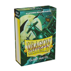 Dragon Shield: Japanese Size 60ct Sleeves - Olive (Matte)