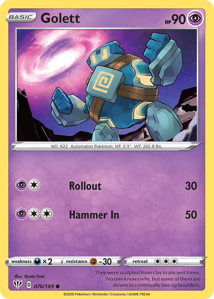 Golett (076/189) [Sword & Shield: Darkness Ablaze]