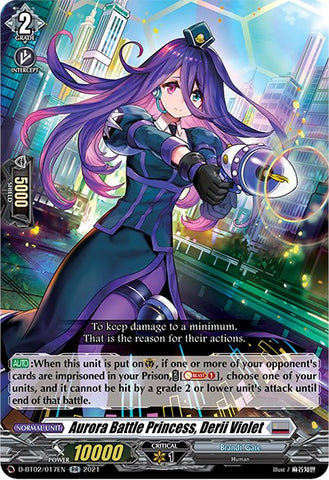 Aurora Battle Princess, Derii Violet (D-BT02/017EN) [A Brush with the Legends]