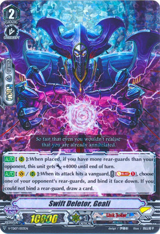 Swift Deletor, Geali (Parallel Foil) (V-TD07/003EN) [Kouji Ibuki]