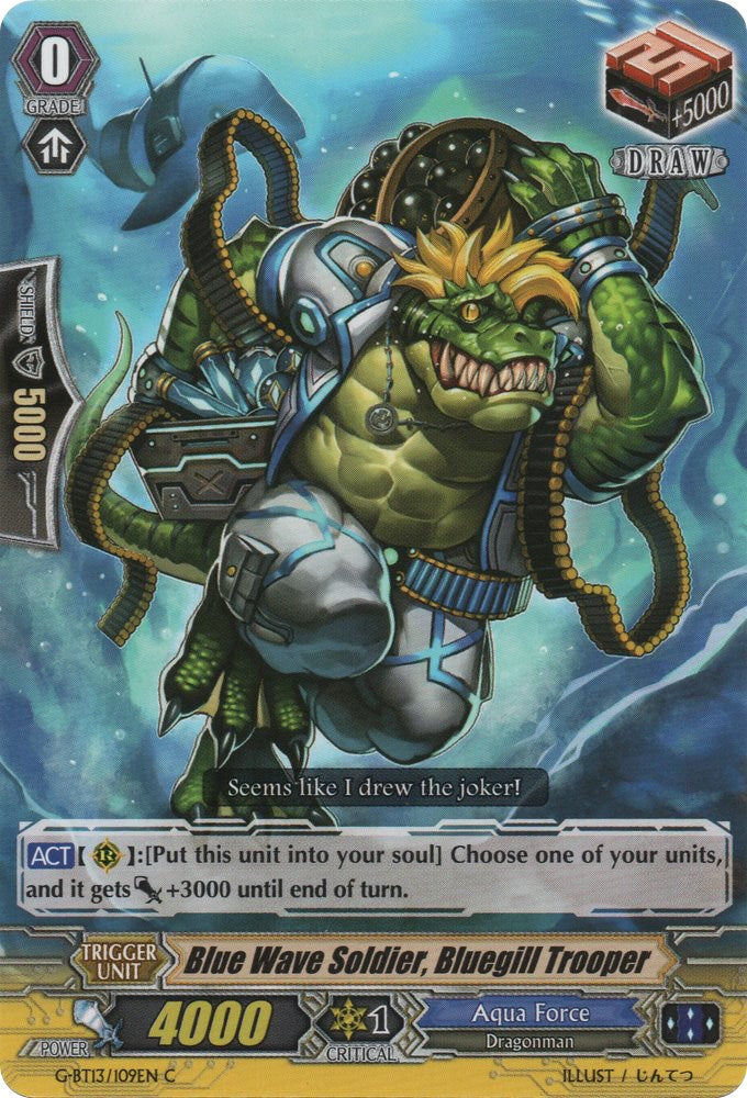 Blue Wave Soldier, Bluegill Trooper (G-BT13/109EN) [Ultimate Stride]