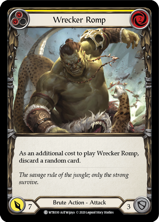 Wrecker Romp (Yellow) [U-WTR030] (Welcome to Rathe Unlimited)  Unlimited Rainbow Foil