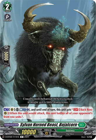Sylvan Horned Beast, Bojalcorn (D-BT02/111EN) [A Brush with the Legends]