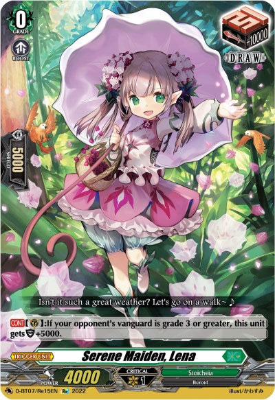 Serene Maiden, Lena (D-BT07/Re15EN) [Raging Flames Against Emerald Storm]