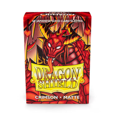 Dragon Shield: Japanese Size 60ct Sleeves - Crimson (Matte)