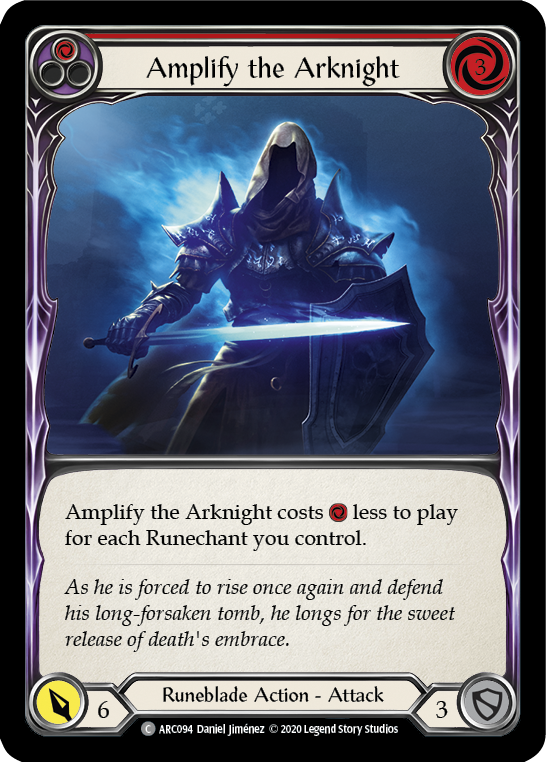 Amplify the Arknight (Red) [U-ARC094] (Arcane Rising Unlimited)  Unlimited Rainbow Foil