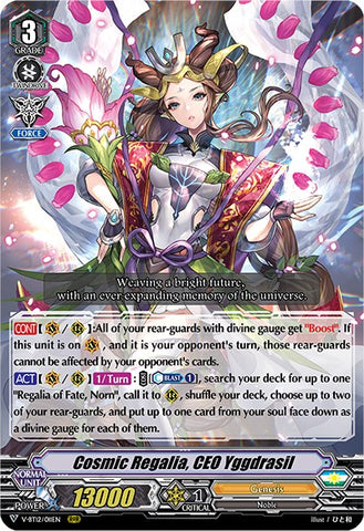 Cosmic Regalia, CEO Yggdrasil (V-BT12/011EN) [Divine Lightning Radiance]