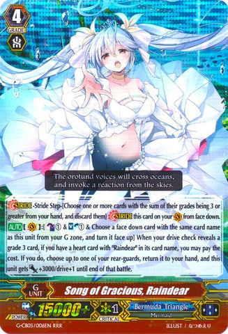Song of Gracious, Raindear (G-CB05/006EN) [Prismatic Divas]