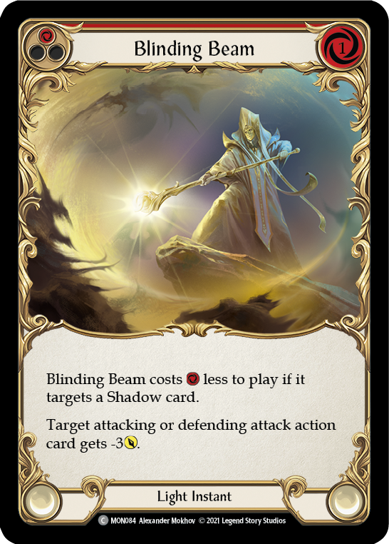 Blinding Beam (Red) [MON084] (Monarch)  1st Edition Normal