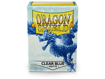 Dragon Shield: Standard 100ct Sleeves - Clear Blue (Matte)