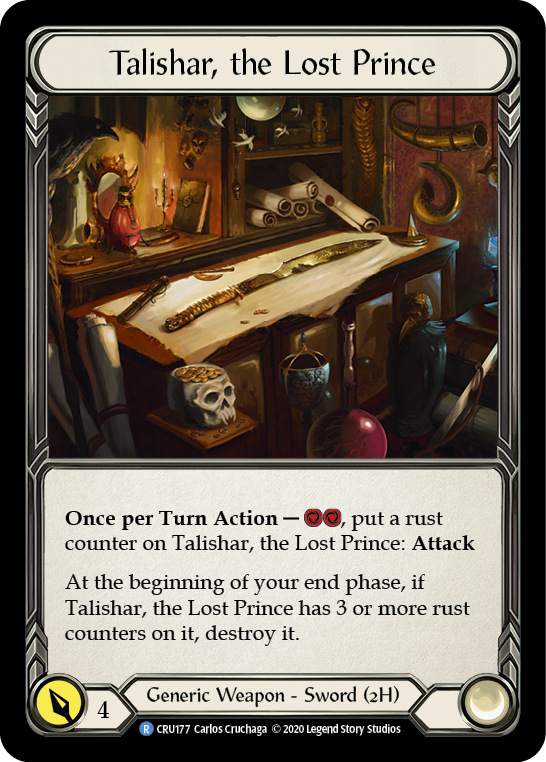 Talishar, the Lost Prince [CRU177] (Crucible of War)  1st Edition Cold Foil