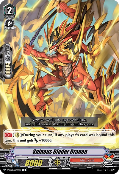 Spinous Blader Dragon (V-EB12/026EN) [Team Dragon's Vanity]